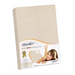 Bellatex Froté prestieradlo Kamilka natur, 90 x 200 cm