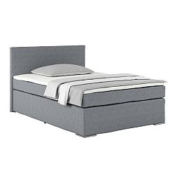 Posteľ Boxspring Nero Pl: 140/200cm, Sivozelená