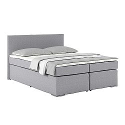 Posteľ Boxspring Nero Pl: 160/200cm, Sivá