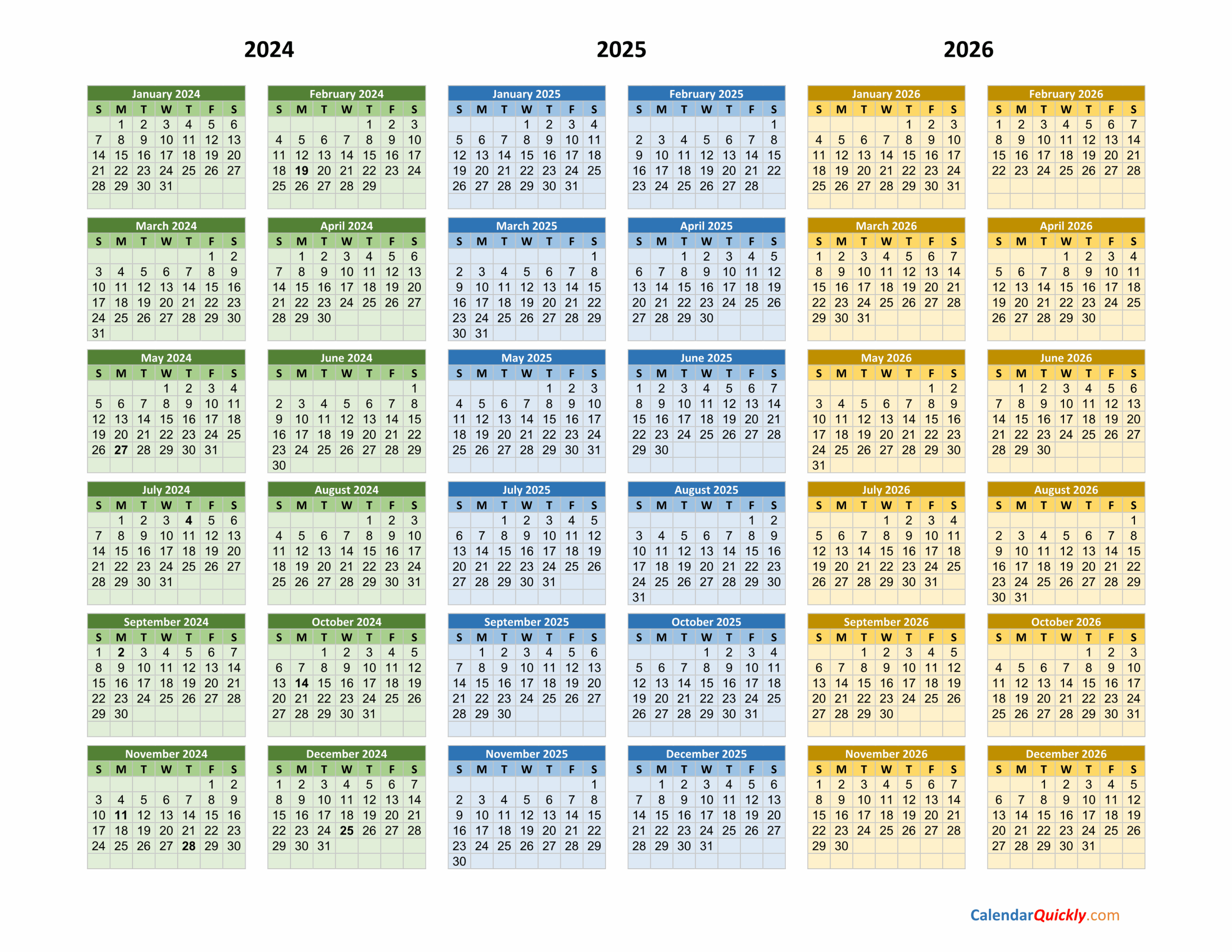 Free Printable 2025 2026 Calendar 2