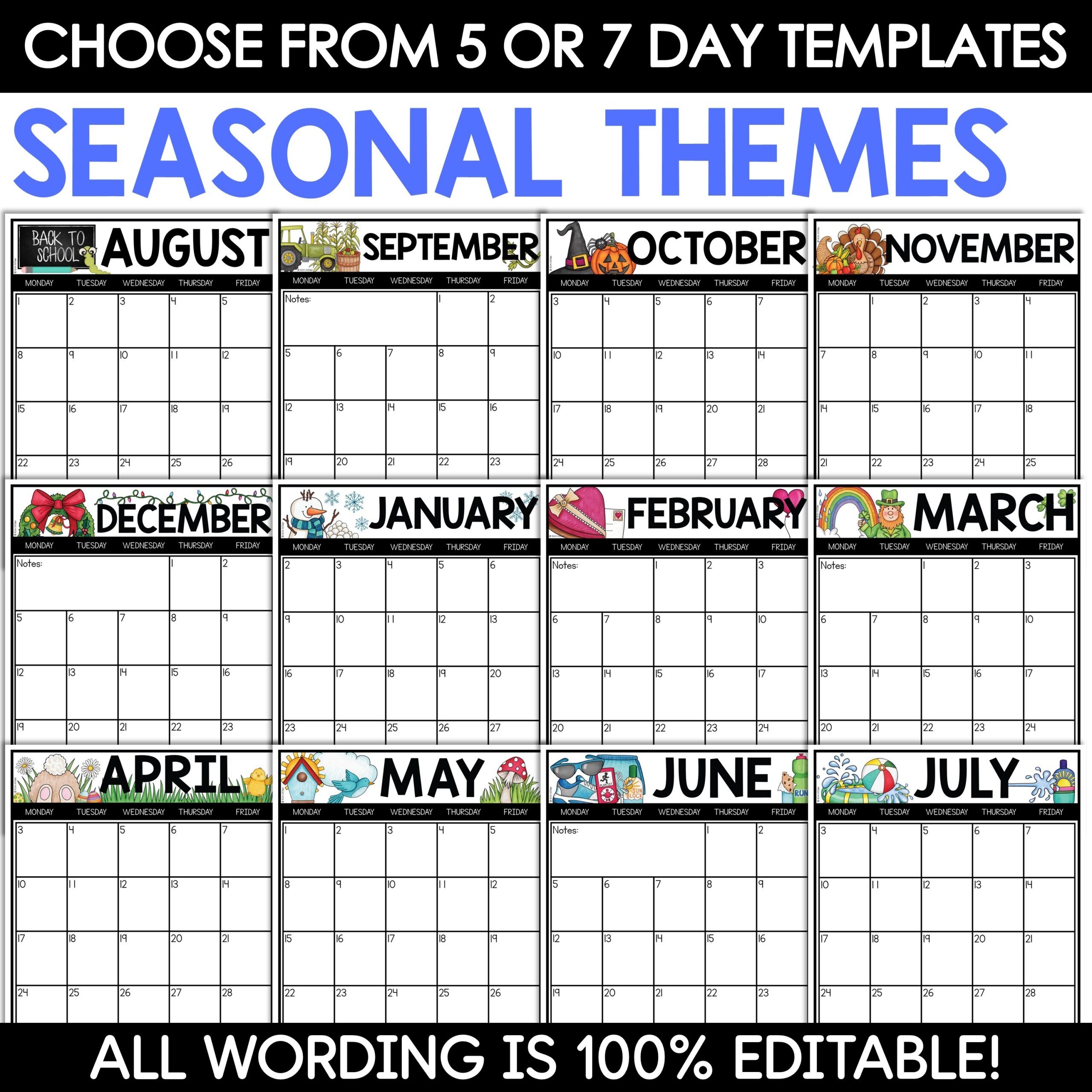 Free Printable And Typable Calendar 2025