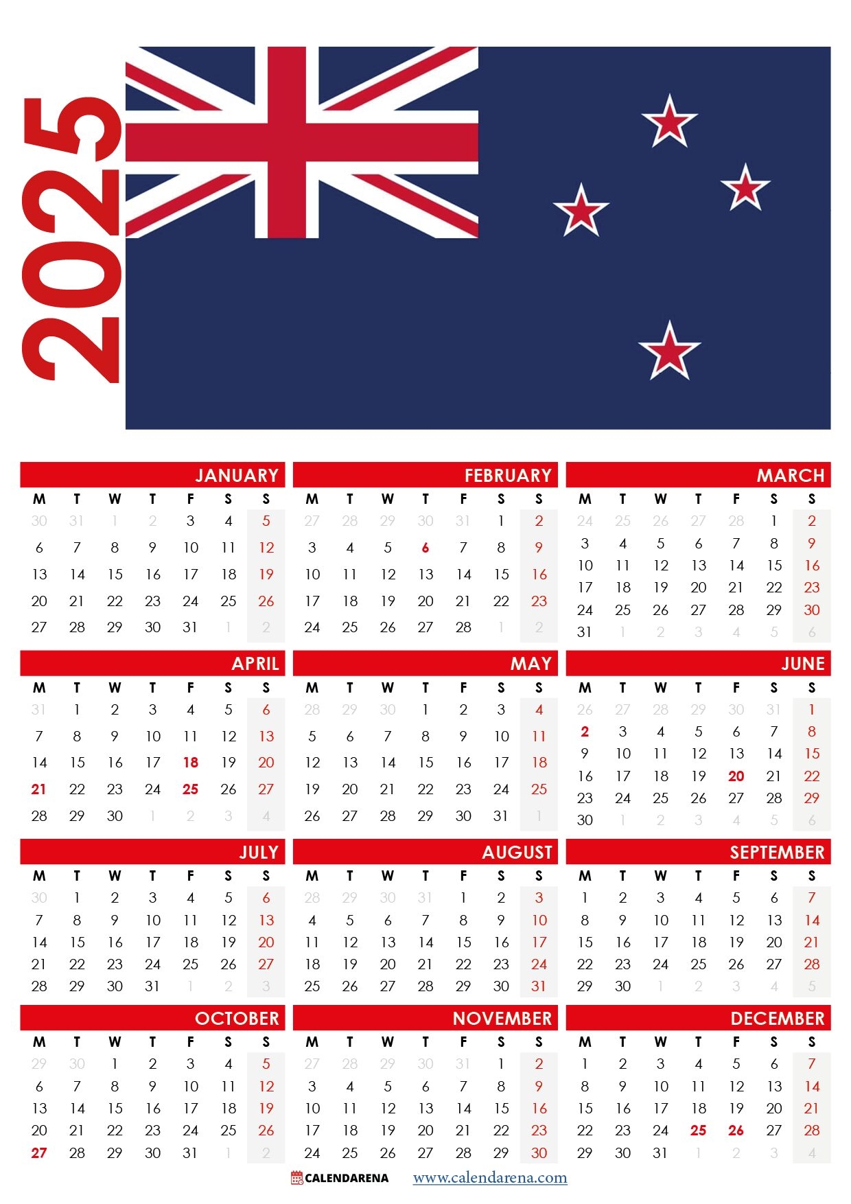November 2025 Calendar Nz Printable