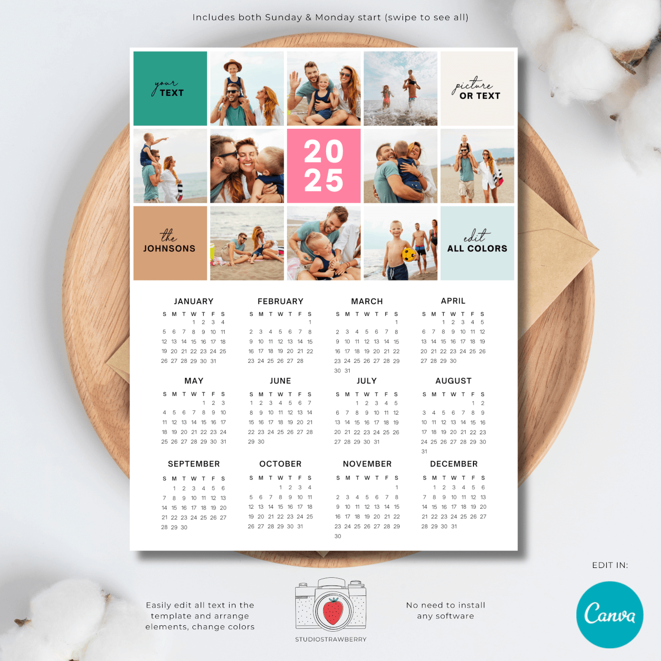 Free Printable 2025 Personalized Calendar