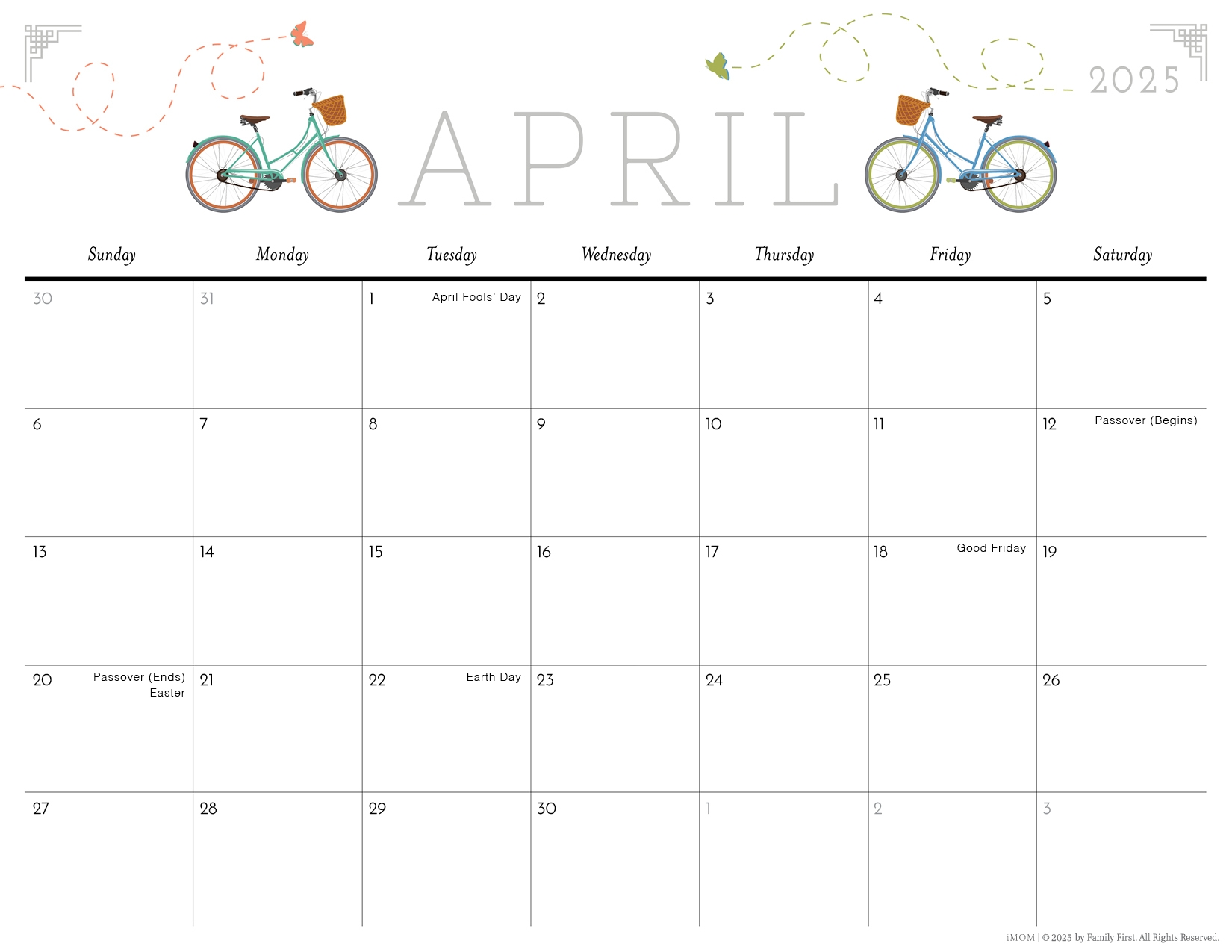 Free Printable 2025 Monthly Calendar With Holidays Imom