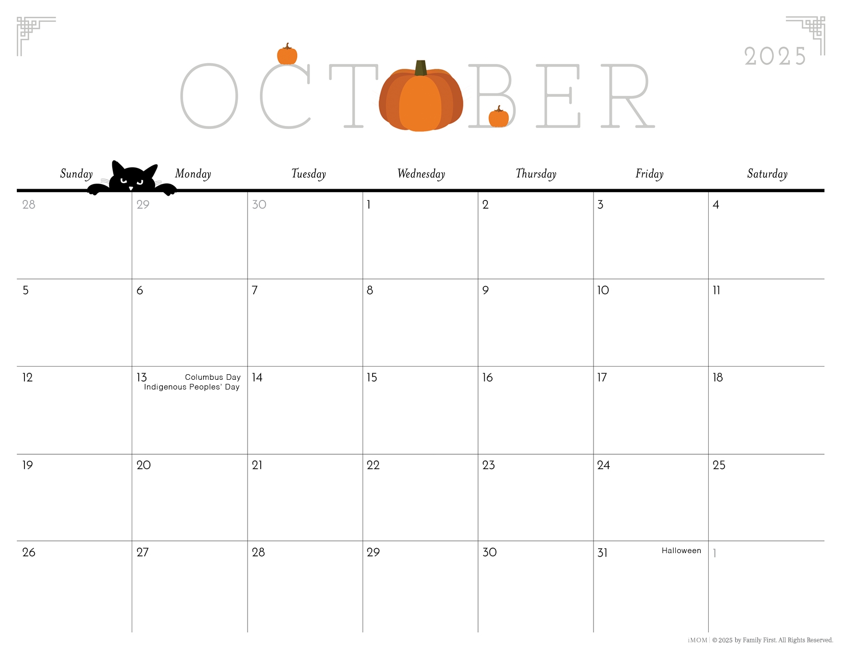 Free Printable 2025 Calendar Imom
