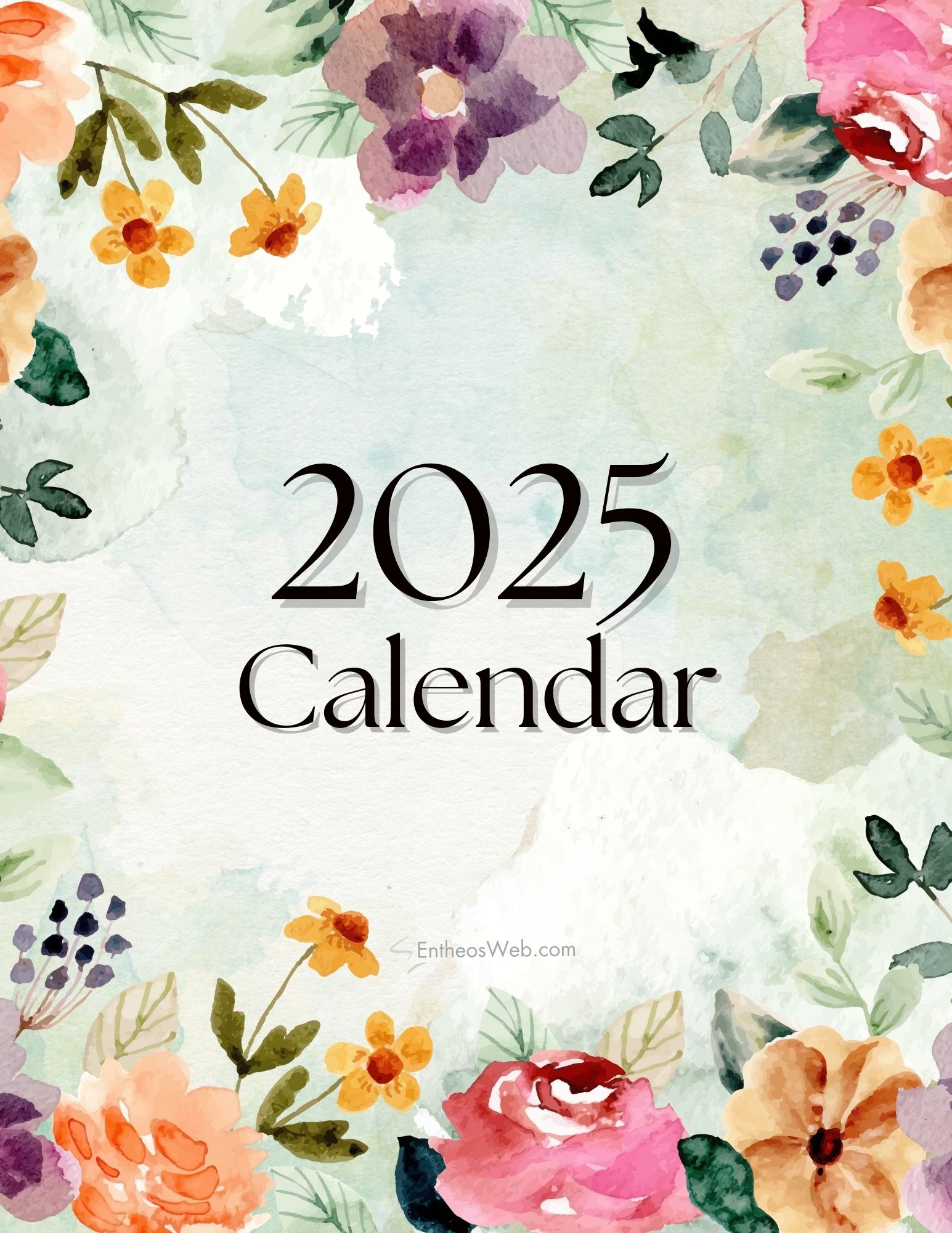 Free Printable Calendar 2025 Month