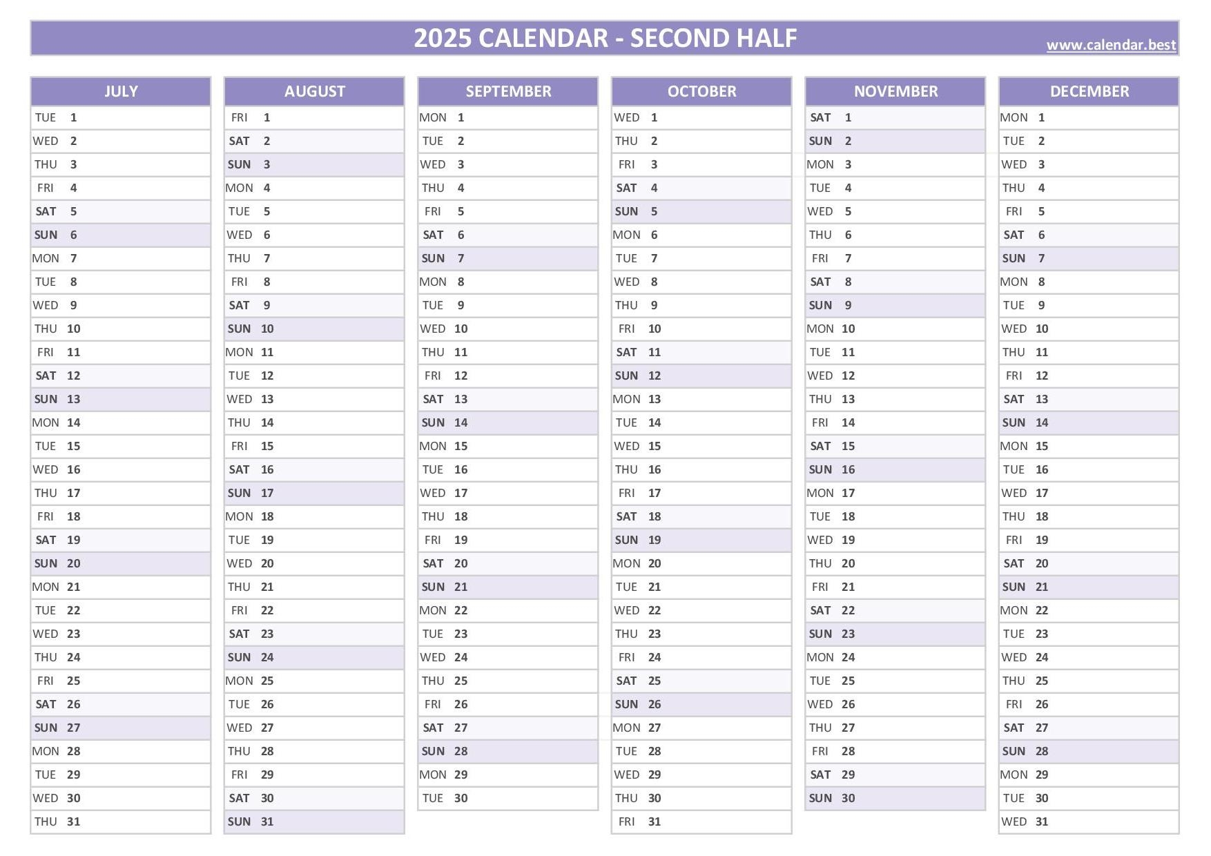 Free Printable And Editable Calendar 2025