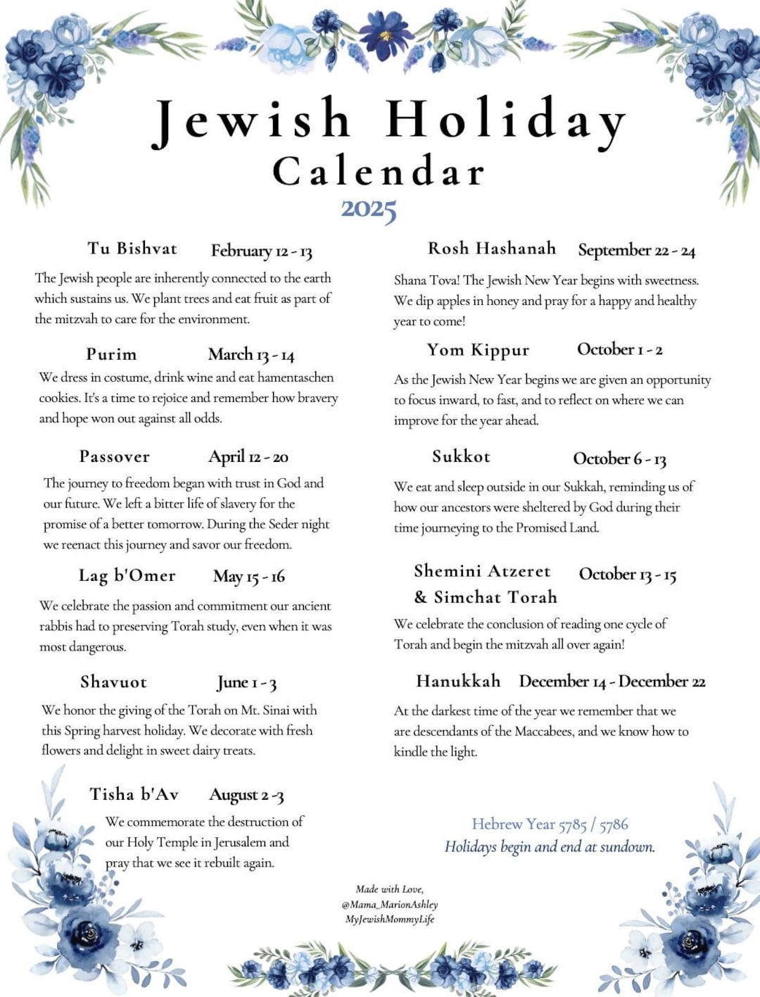 Month Of July In Hebrew Calendar 2025