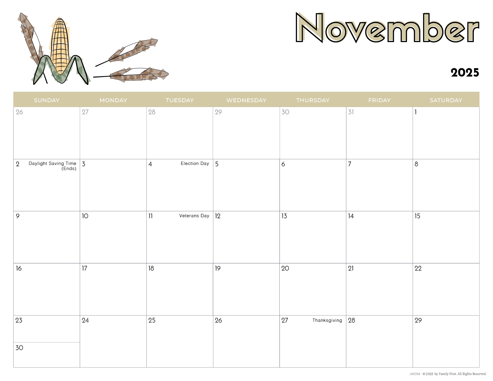 2025 Printable Calendars For Kids IMOM