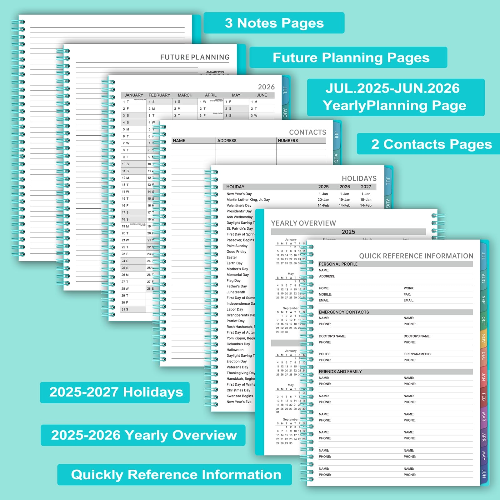Amazon 2025 2026 Weekly Appointment Book U0026 Planner Daily Hourly Planner 2025 2026 9
