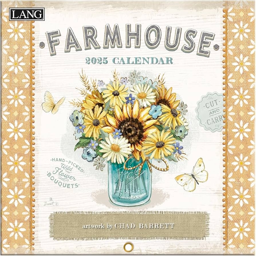 Amazon LANG Farmhouse 2025 Mini Wall Calendar 25991079271 