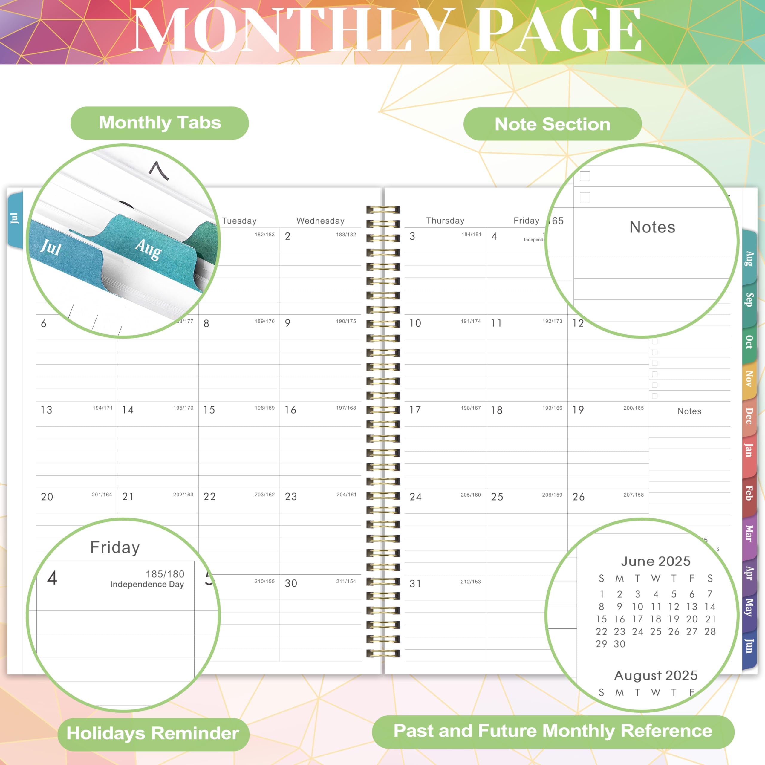 Amazon Planner 2025 2026 2025 2026 Planner Weekly And Monthly From July 2025 To June 2025 9