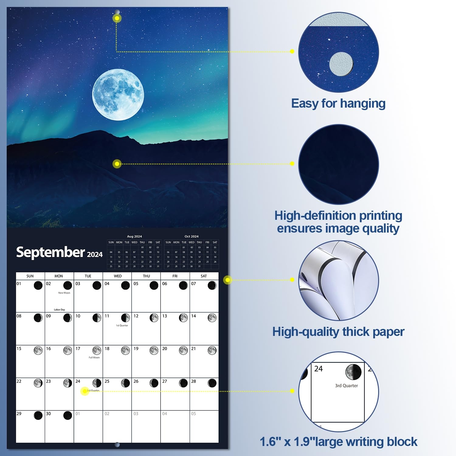 July 2025 Calendar With Moon Phases