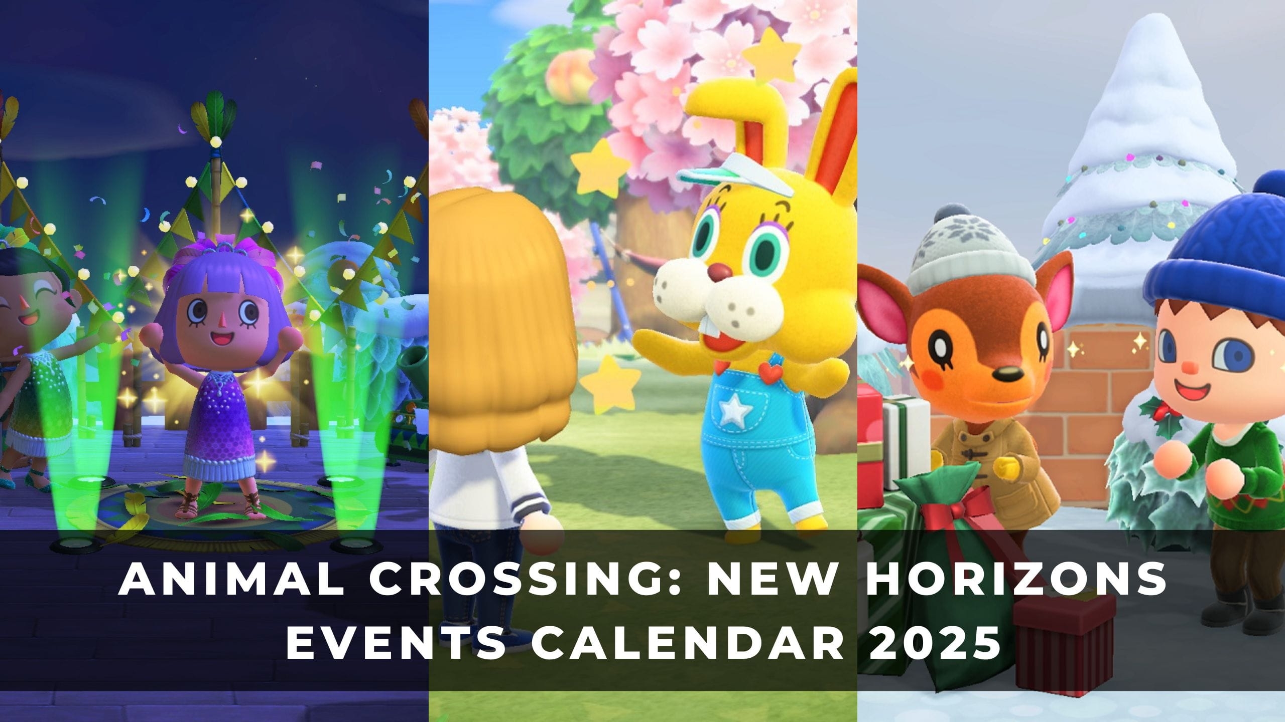 Animal Crossing New Horizons Events Calendar 2025 KeenGamer