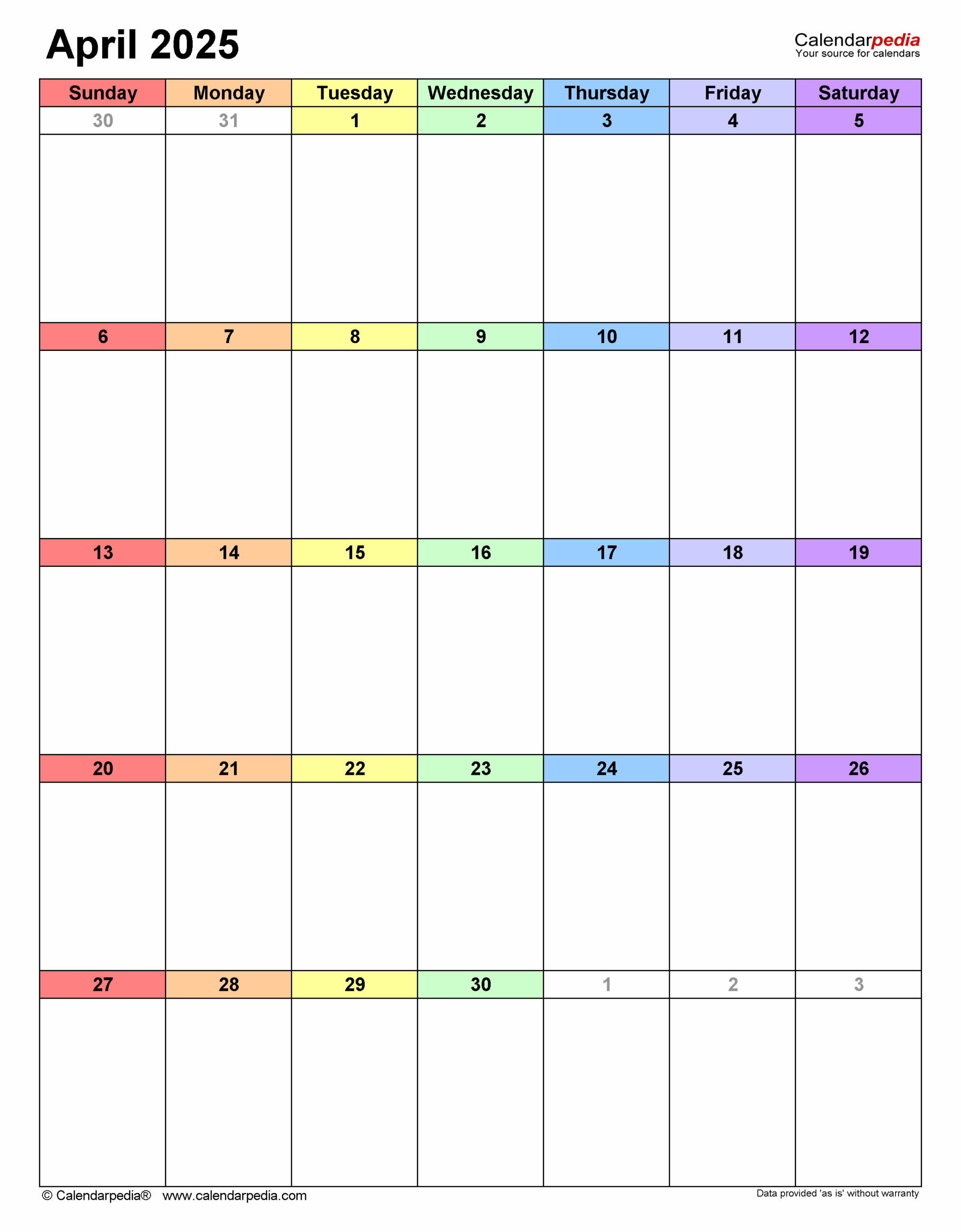 Free Printable Appointment Monthly Calenders 2025