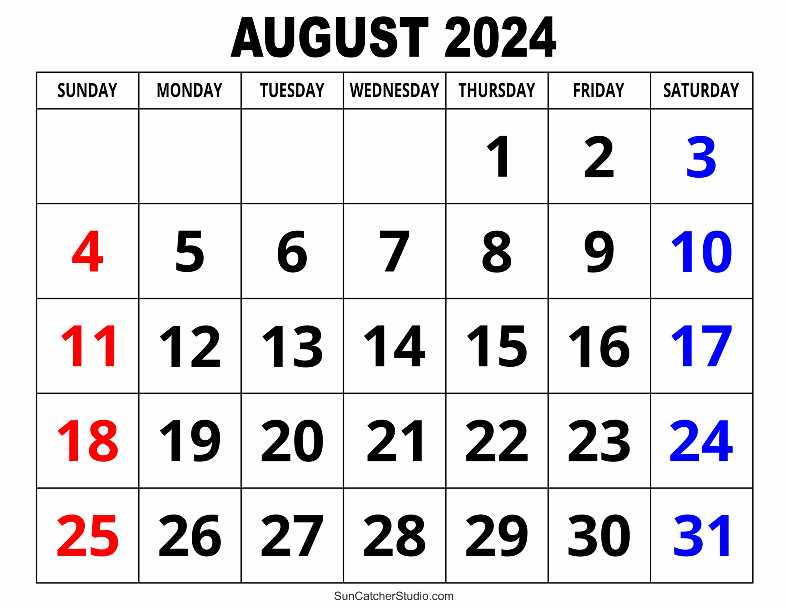 August 2024 Calendar Free Printable Free Printables Monograms Design Tools Patterns U0026 DIY Projects