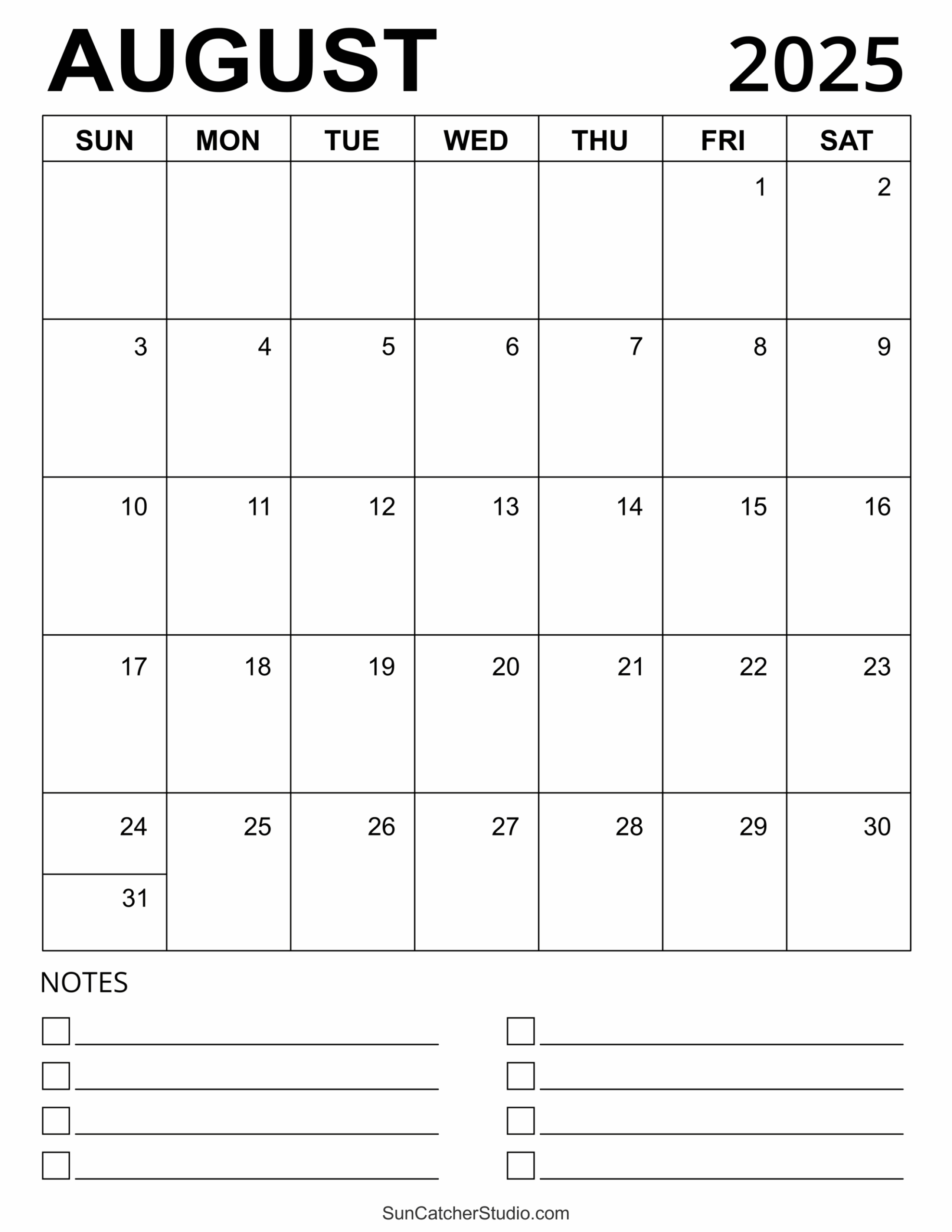 August 2025 Calendar Free Printable Free Printables Monograms Design Tools Patterns U0026 DIY Projects