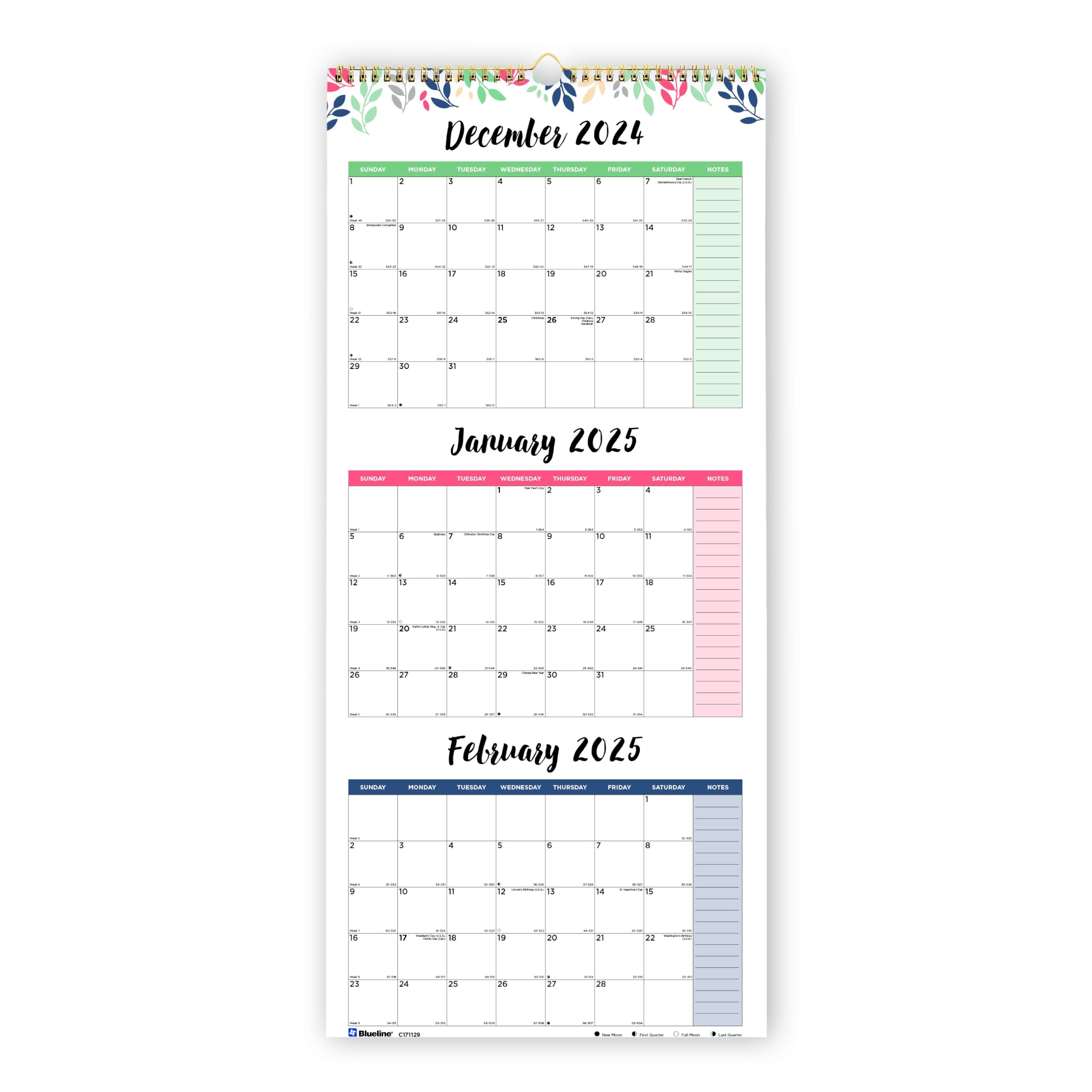 3 Month Calendar Printable October November December 2025