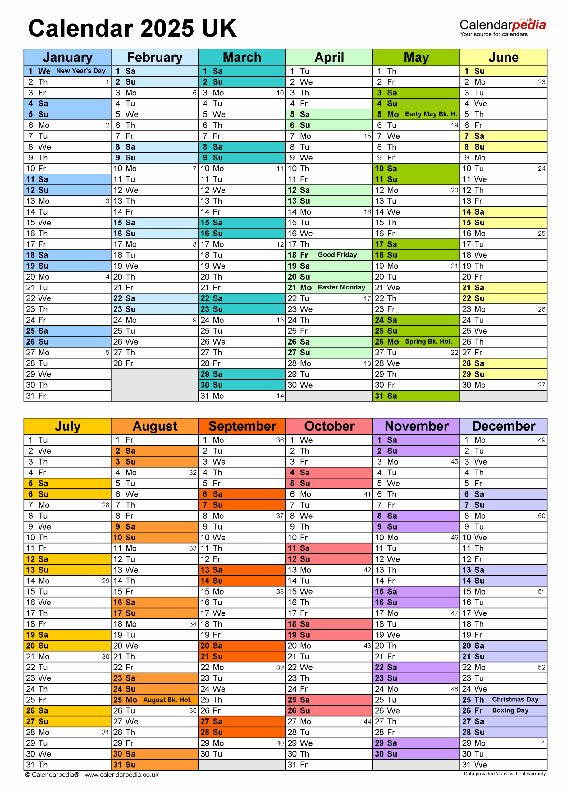 Free Printable Calendar 2025 2 Months Per Page With Holidays