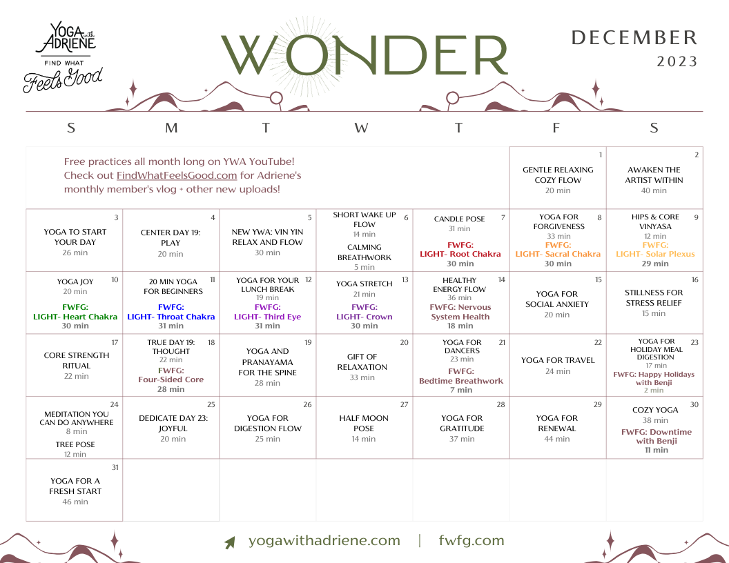 Yoga With Adriene October 2025