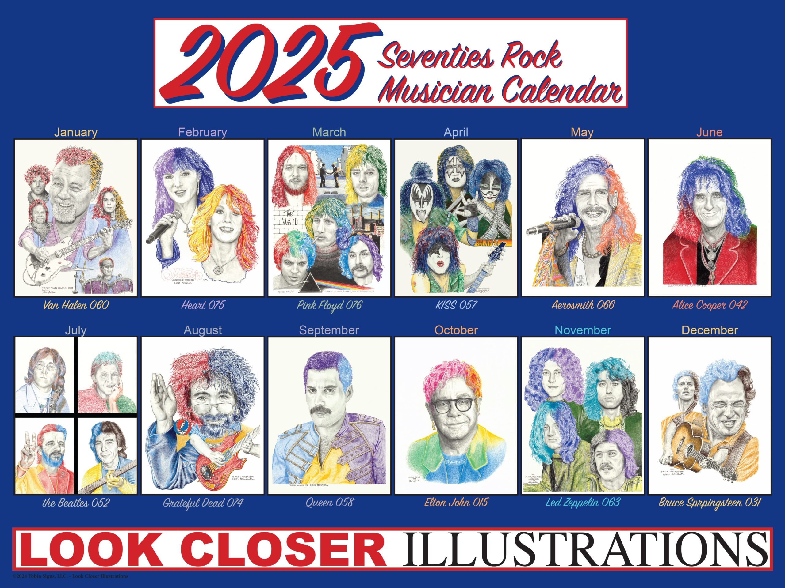 Calendars Look Closer Illustrations