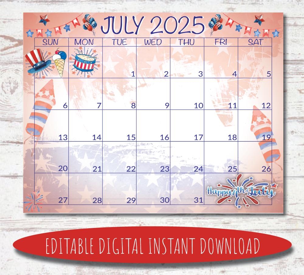 July Diversity Calendar 2025