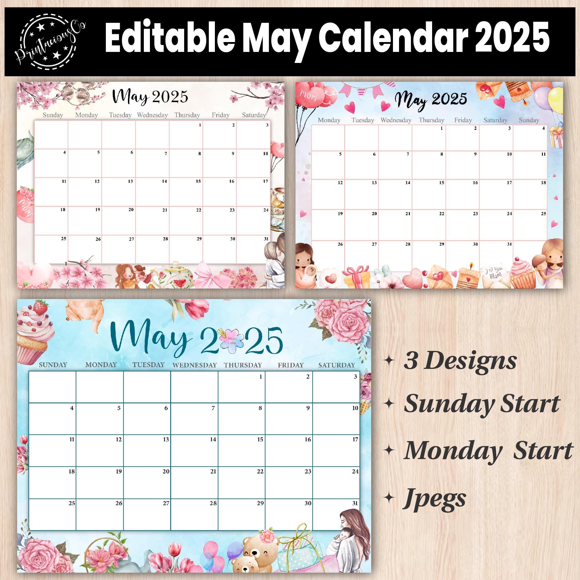 Free Printable Calendar 2025 May Calendar Lab