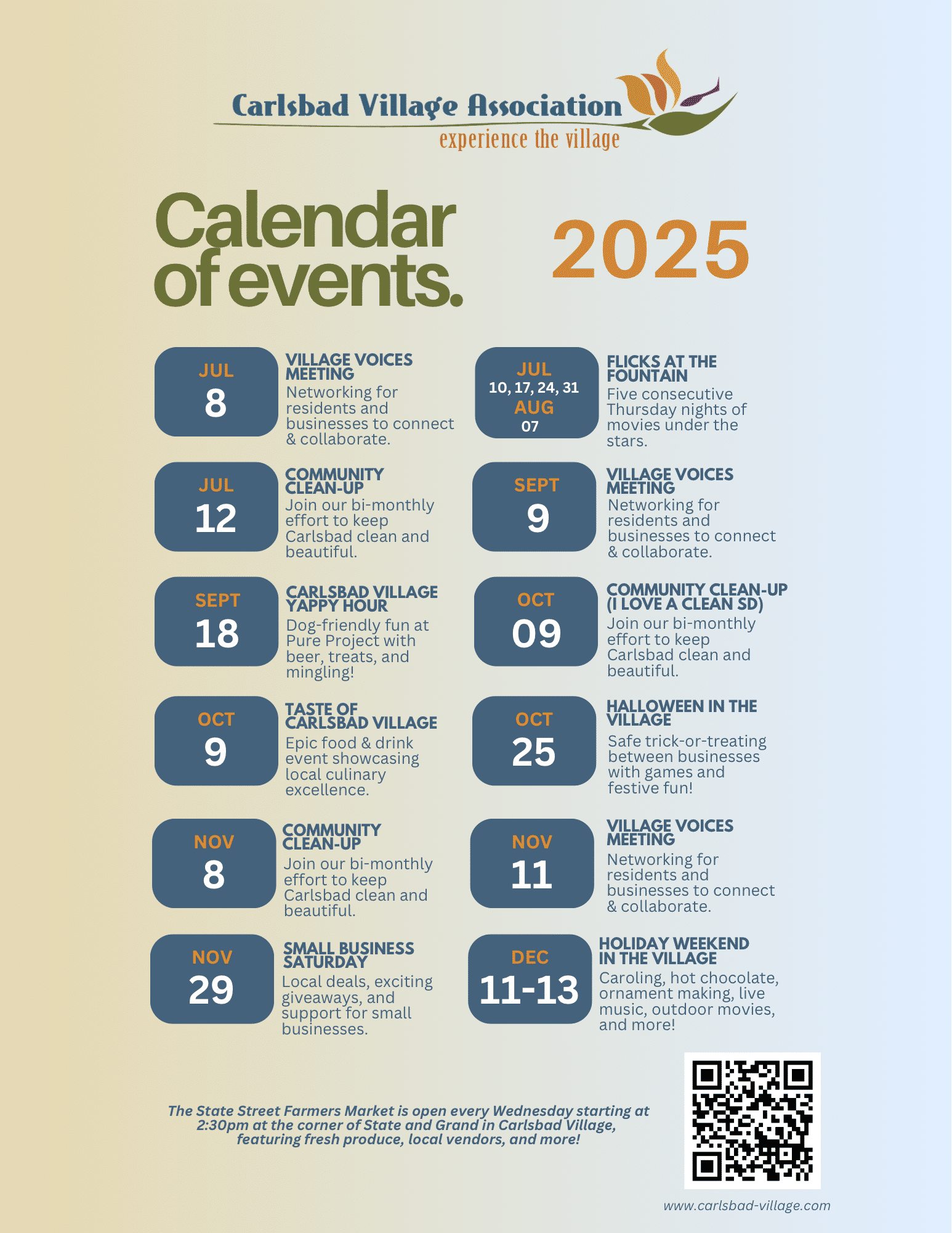 July Events Calendar 2025