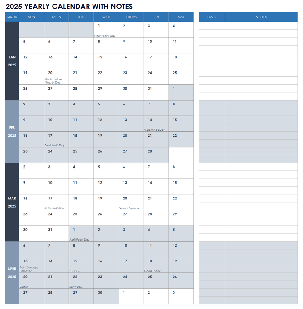 Free Printable Calendar 2025 Weekdays Only