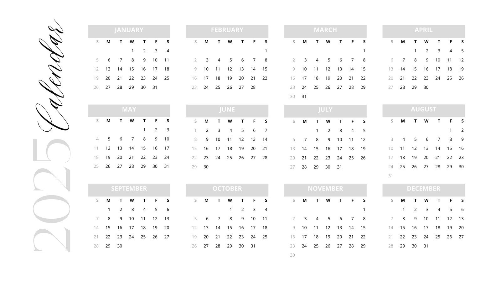 Free Printable 2025 And 2026 Monthly Calendar Monday Start