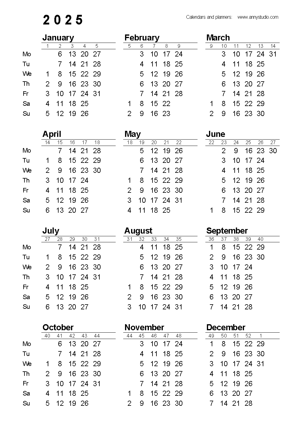 Free Printable Calendar 2025 With Photo