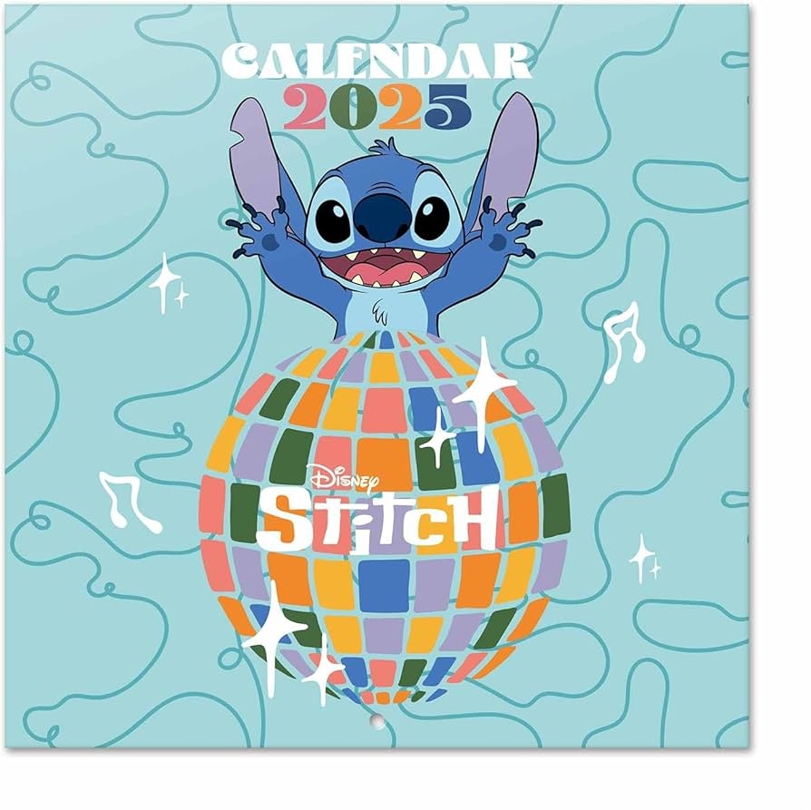 Grupo Erik Disney Stitch Wall Calendar 2025 Monthly Calendar 30 X 60 Cm January 2025 To December 2025