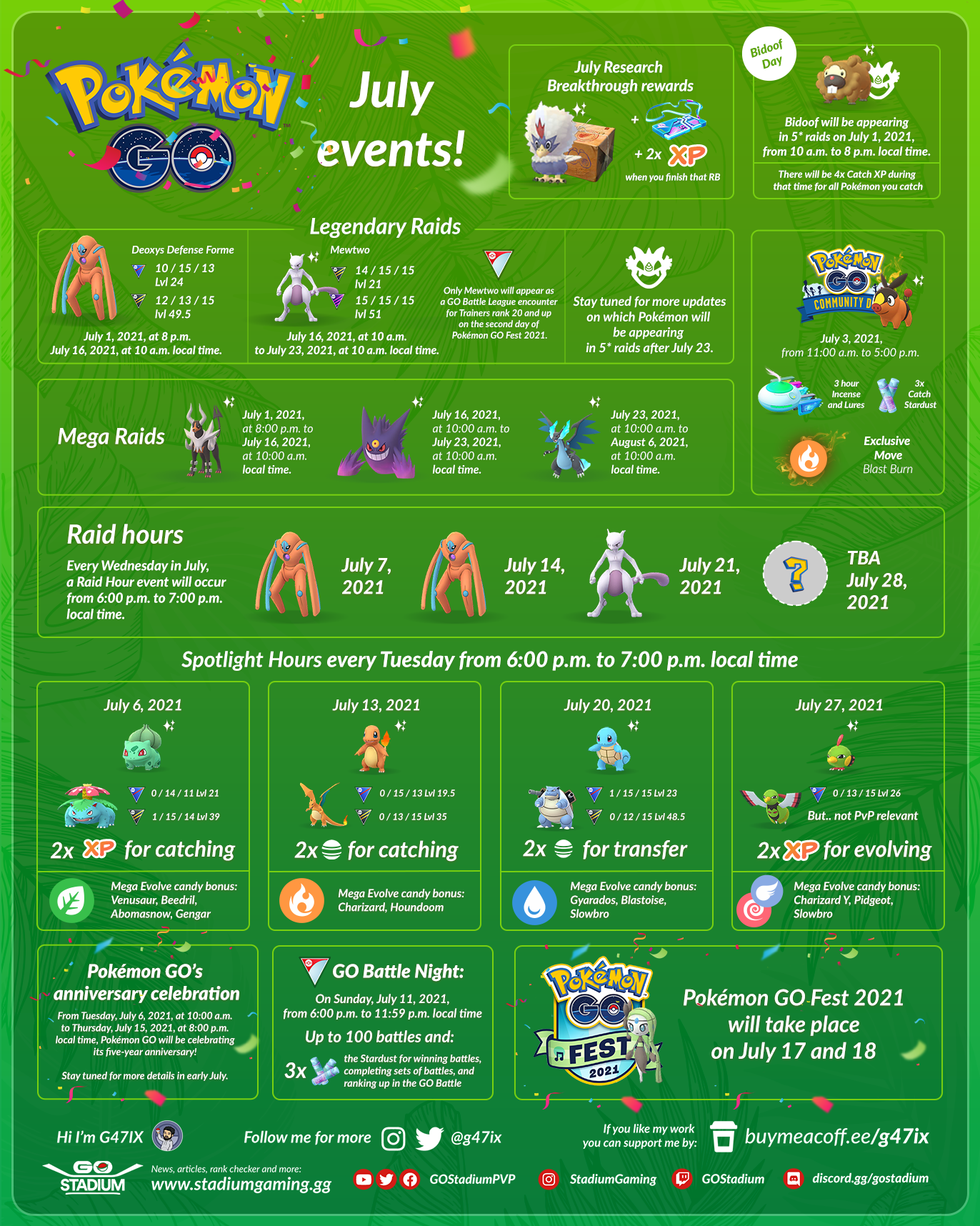 July 2021 Events Calendar Pok mon GO Hub