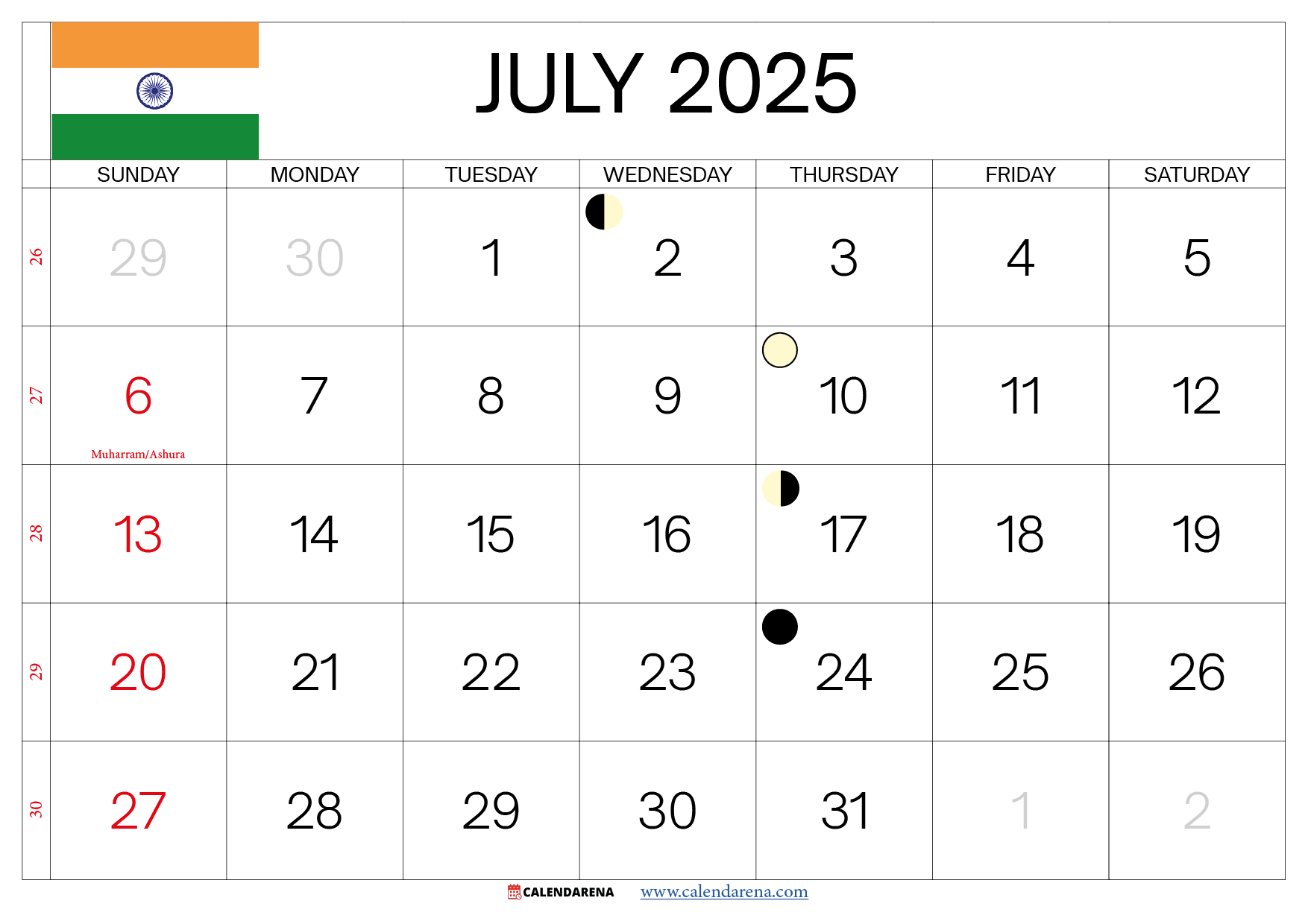Pic Of July 2025 Calendar