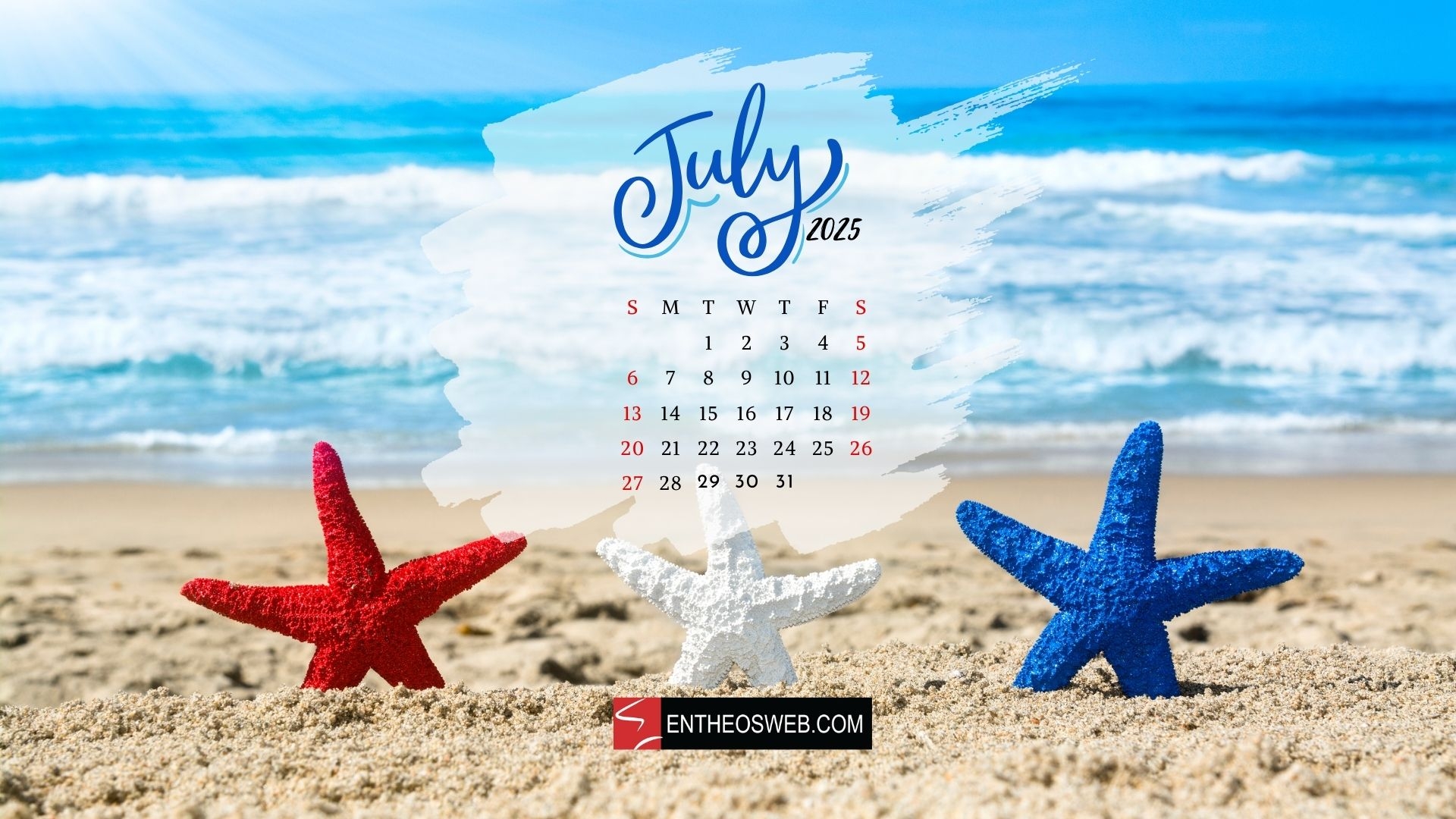 July 2025 Desktop Wallpaper Calendar