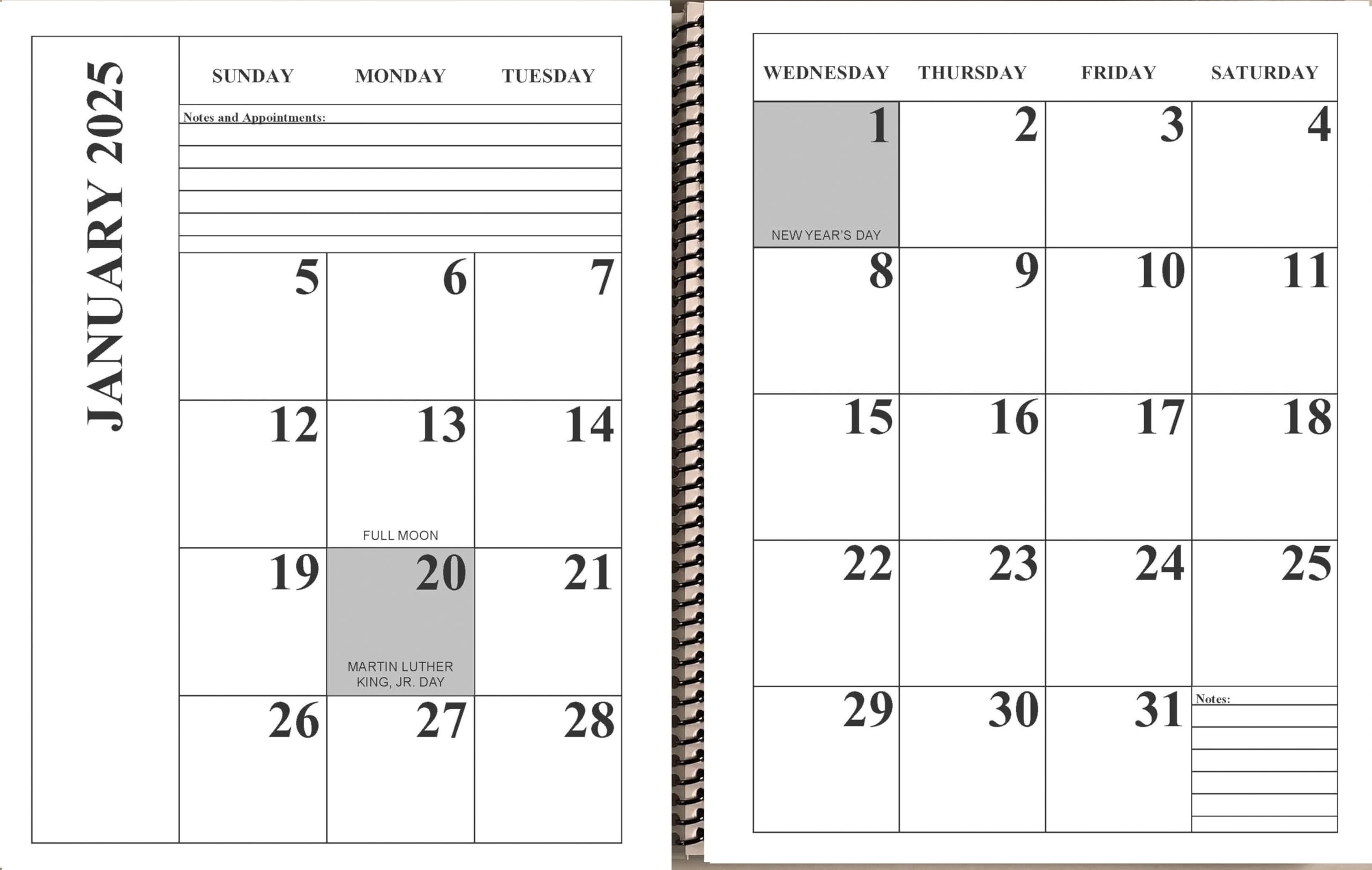 Jumbo Large Print 2021 Desktop Calendar 13 Months 17 Inch X 11 Inch Opened Up Or Closed It Is 11 Inch X 8 5 Inch