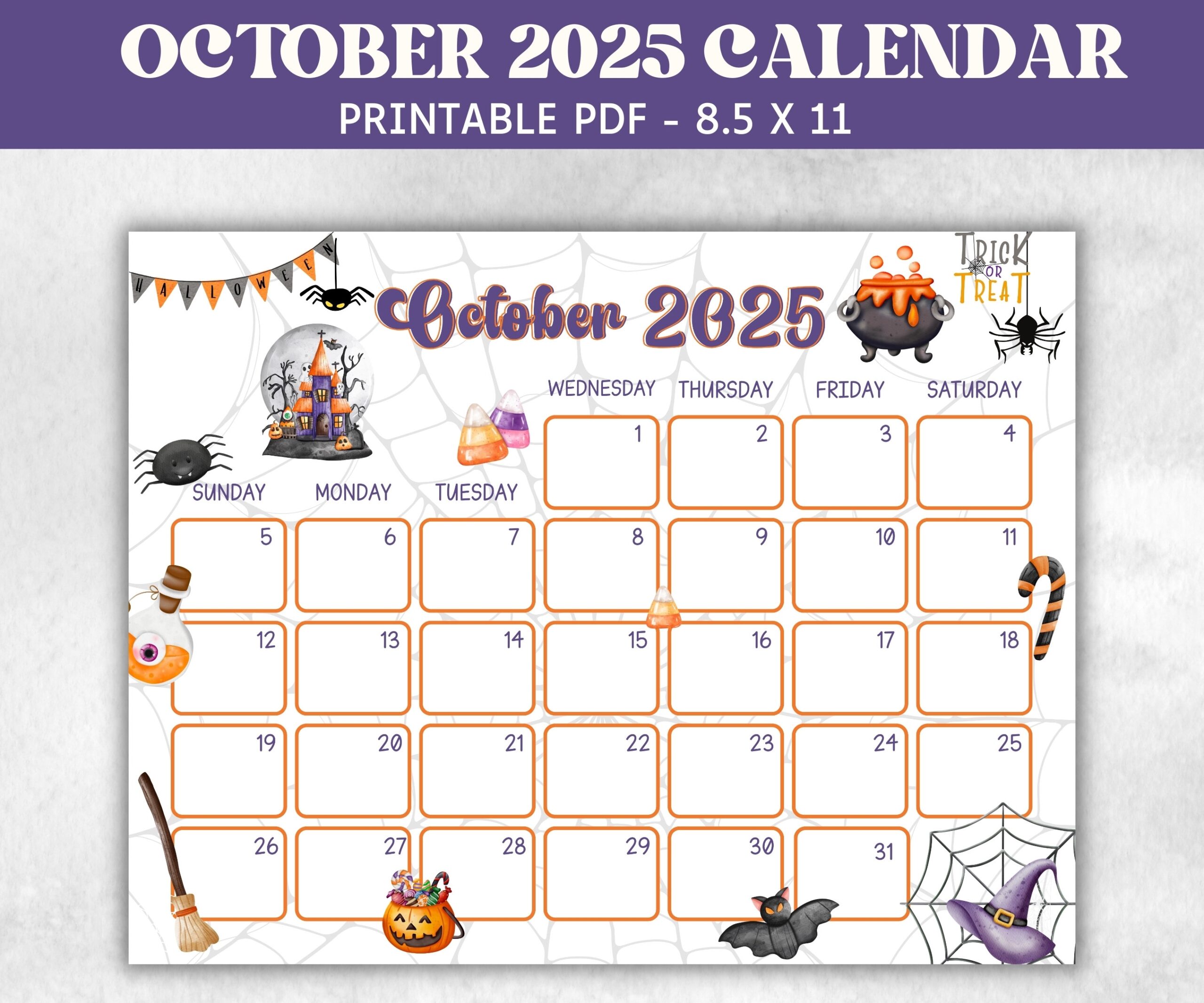 October Calender 2025