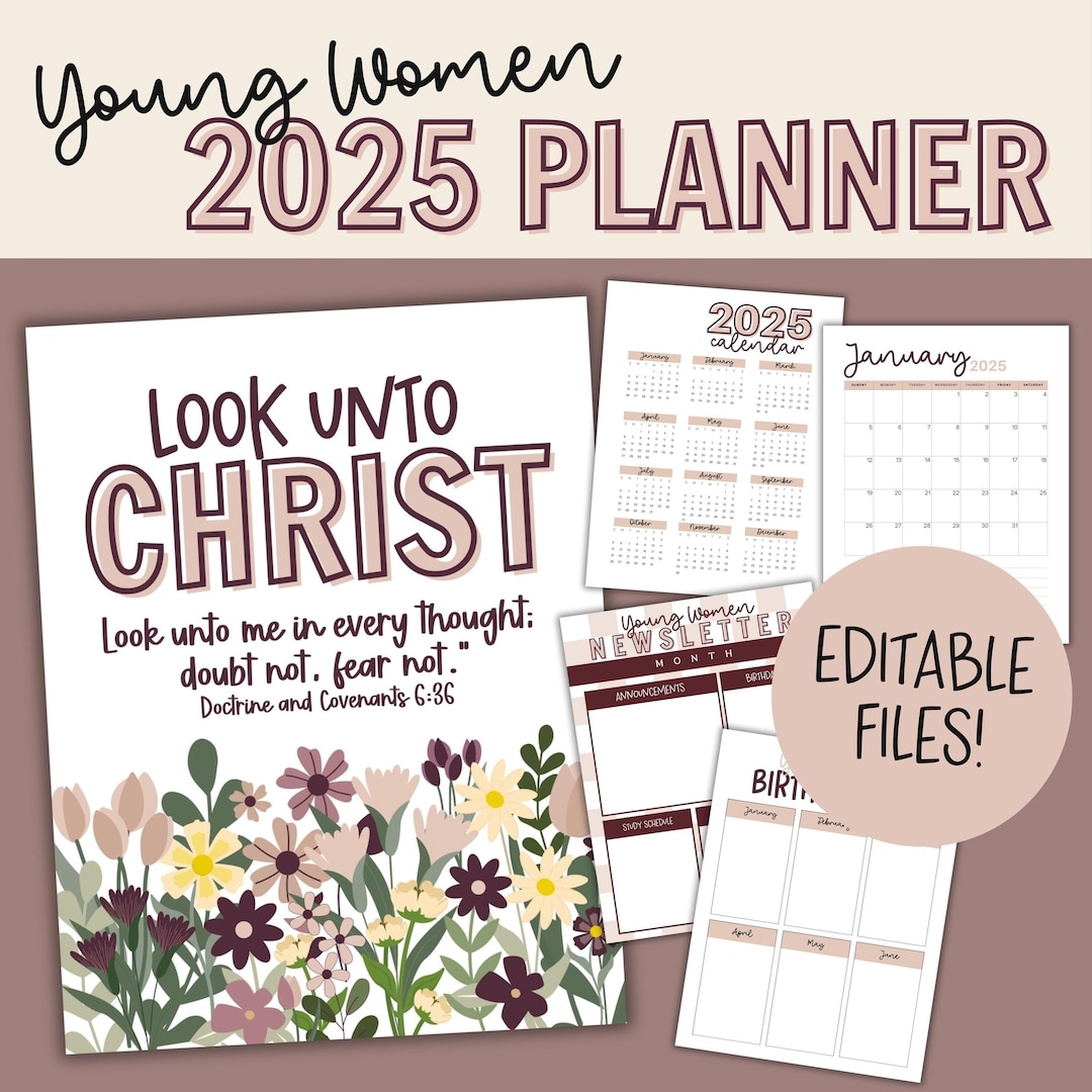 Free Printable 2025 Young Women Calendar