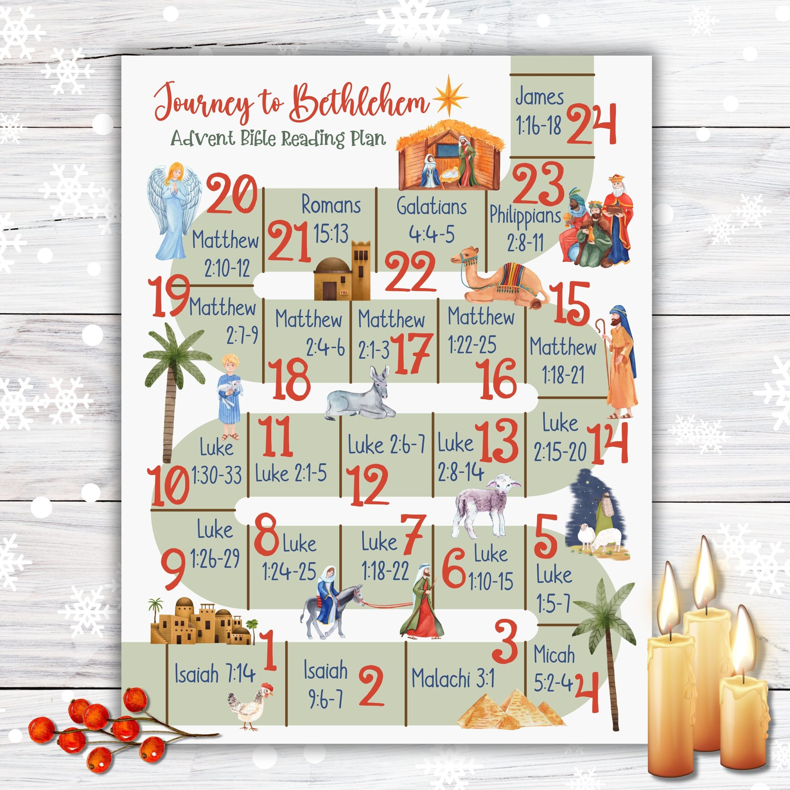 Free Printable Advent Calendar 2025 For Kids Catholic 2
