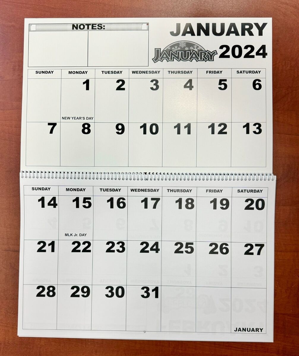 NEW Jumbo Size 2025 Large Print Senior Calendar By Magnifying 
