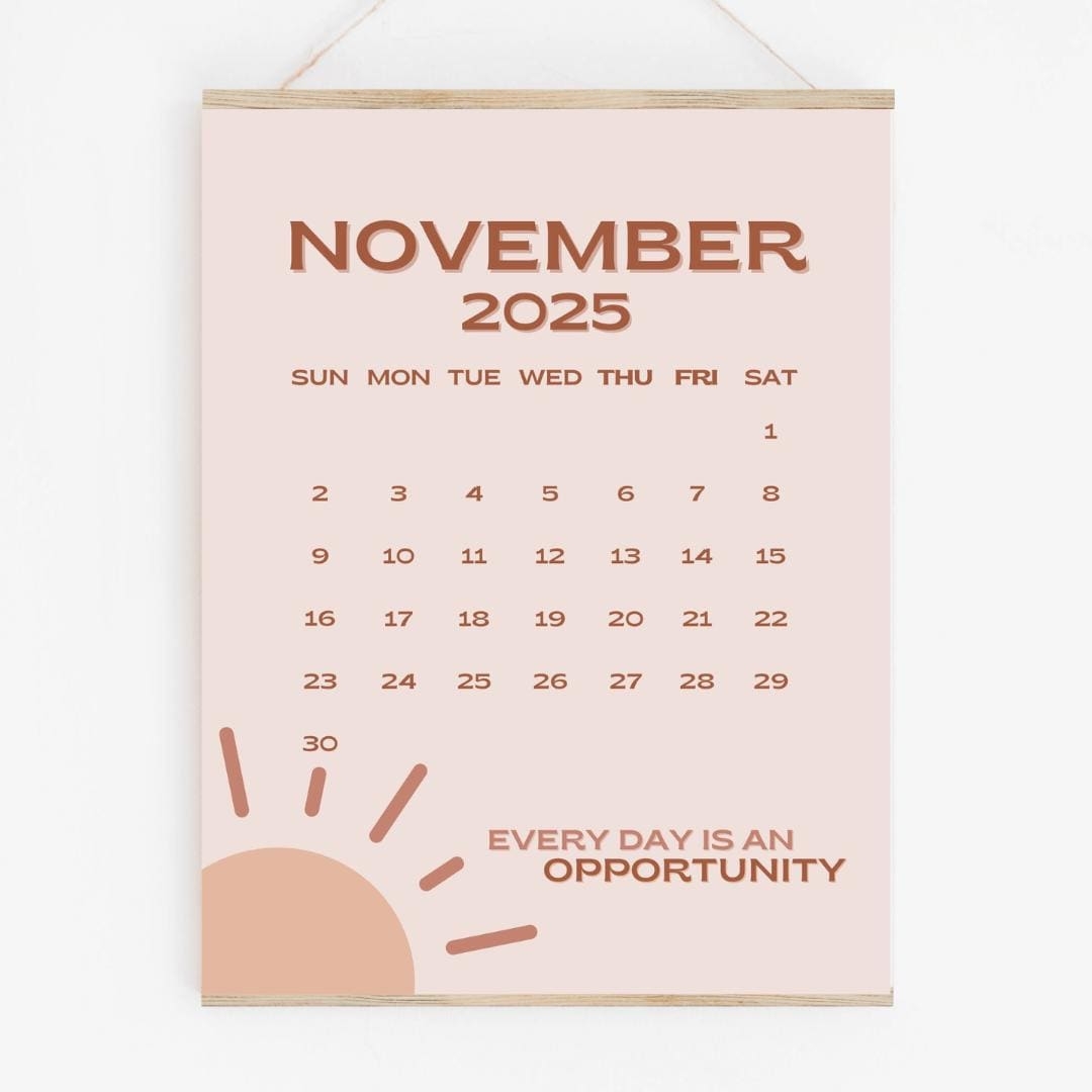November 2025 Calendar Printable PDF November 2025 Page November 