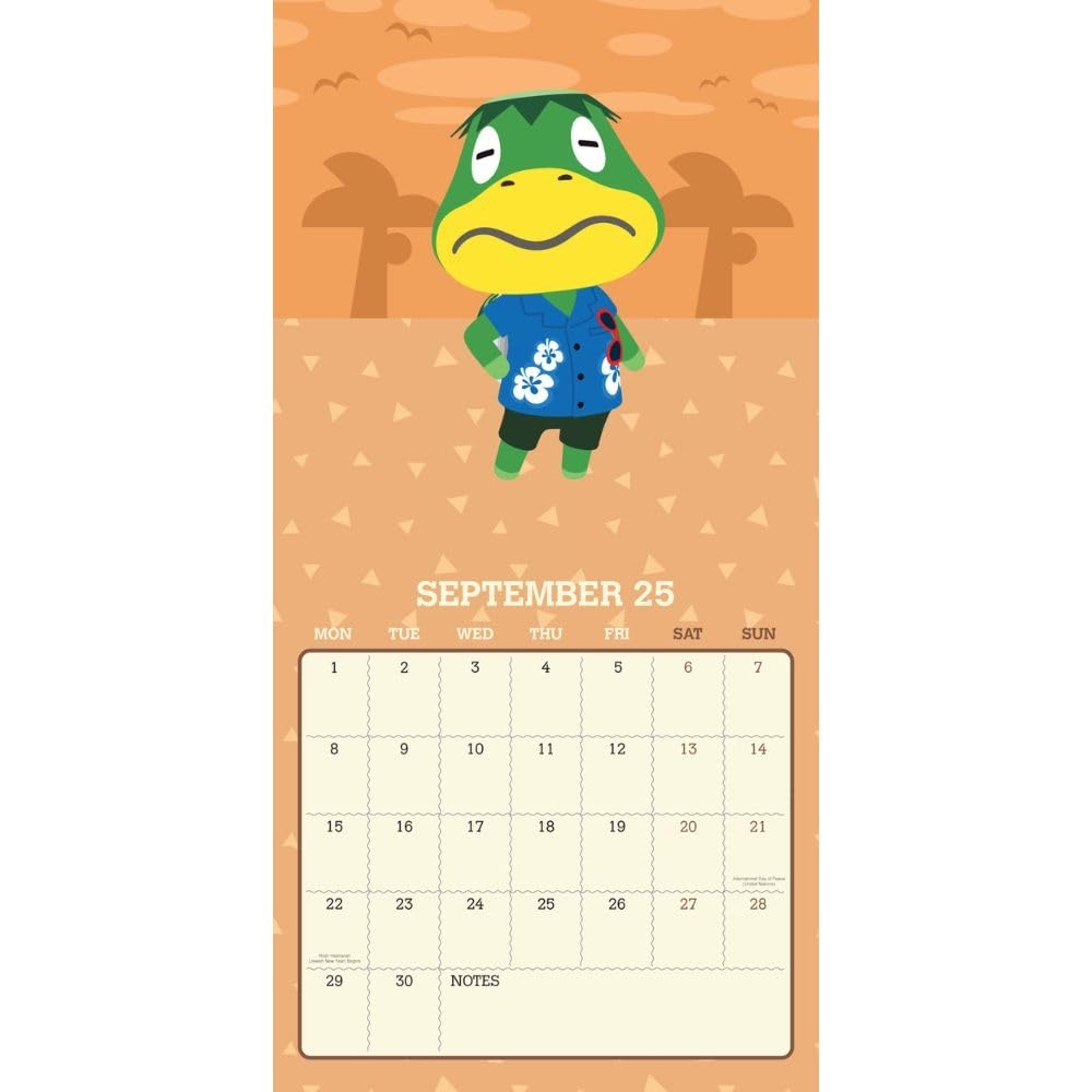 Animal Crossing July Calendar 2025