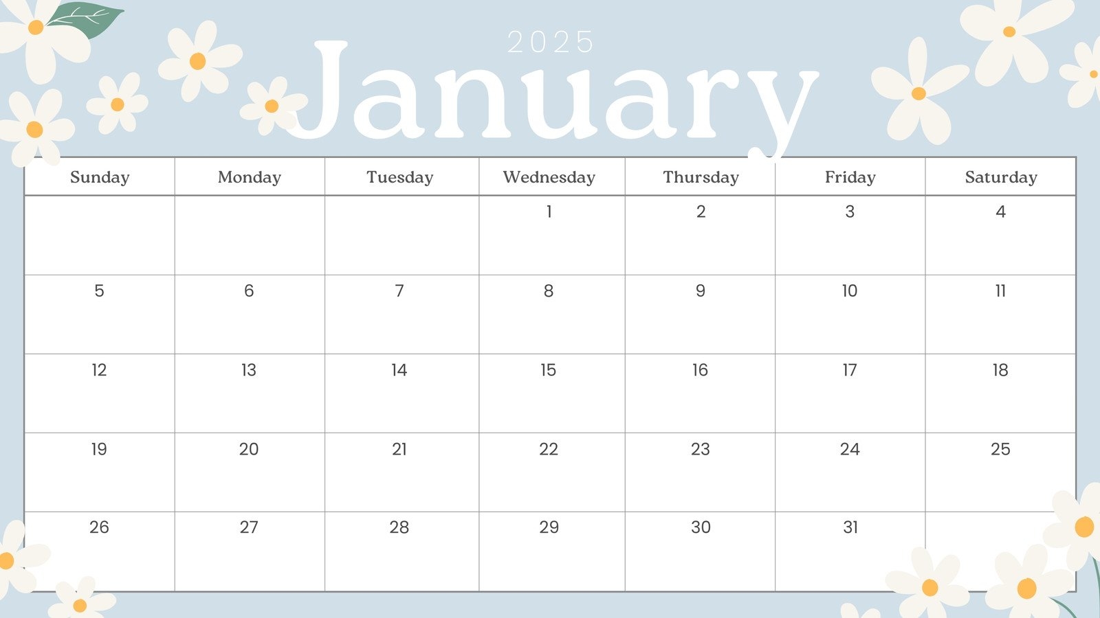 Page 4 Free Printable Customizable Monthly Calendar Templates Canva