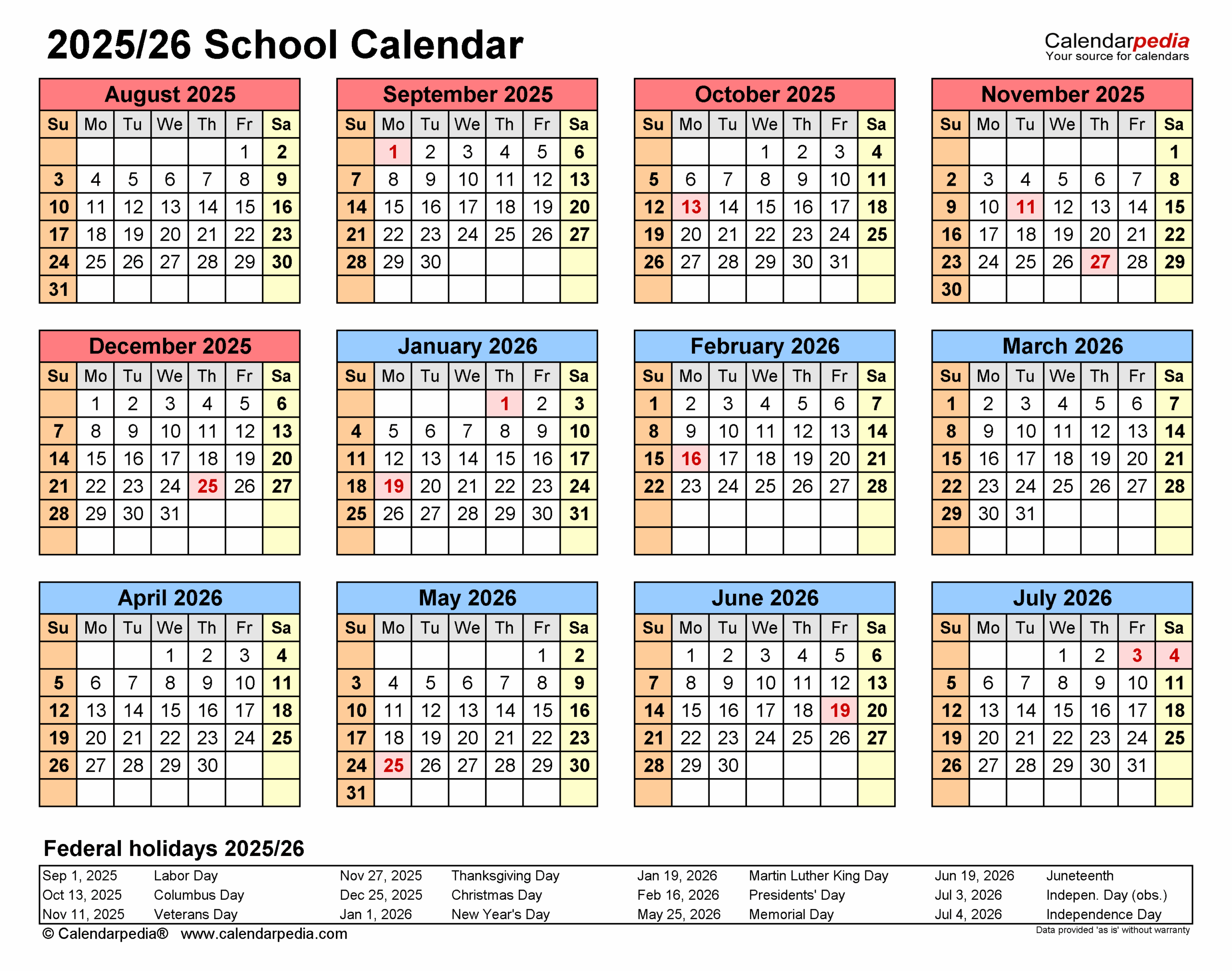 Augusta County School Calendar 2025 2026 Printable