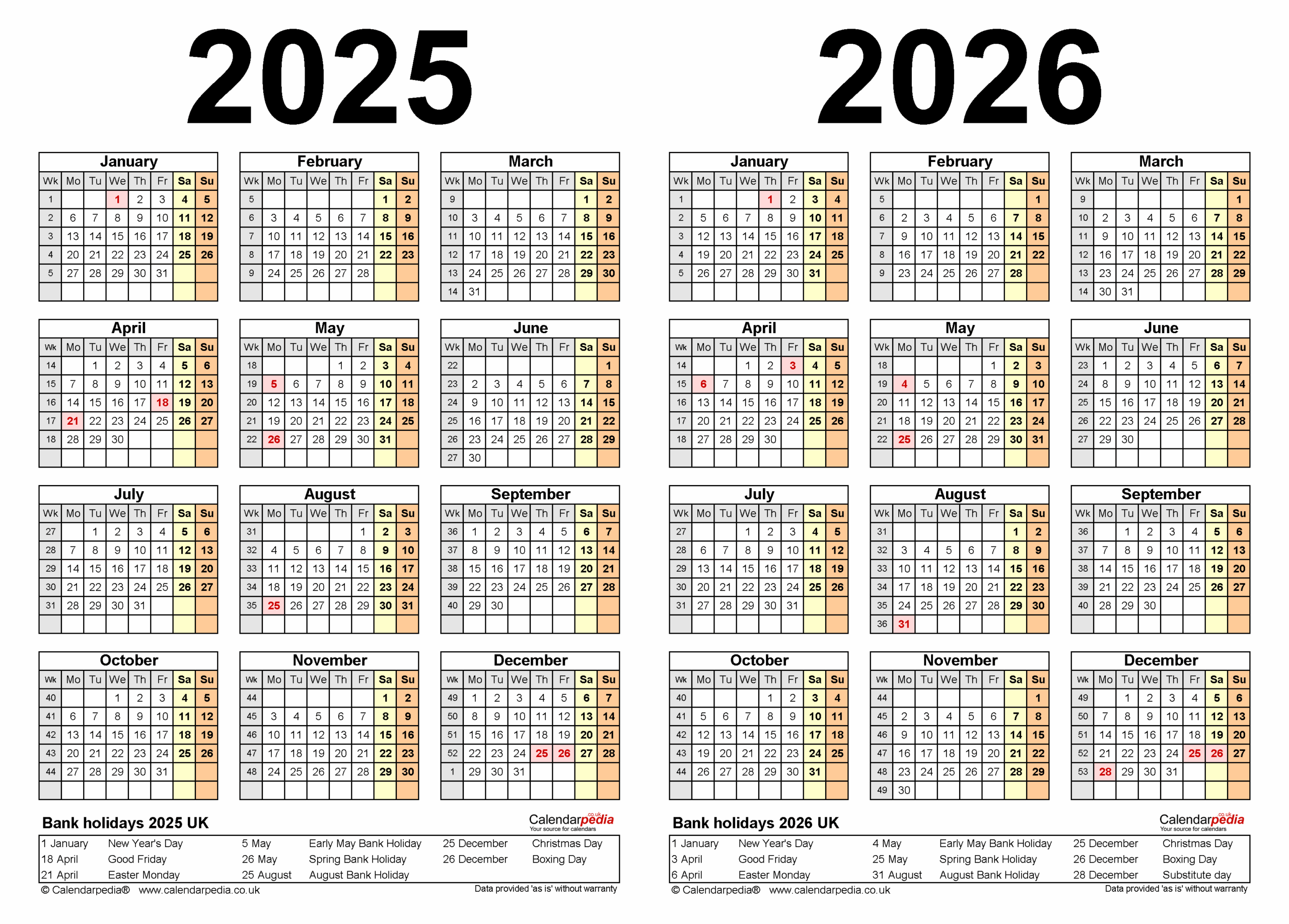 April 2025 To March 2026 Calendar Printable