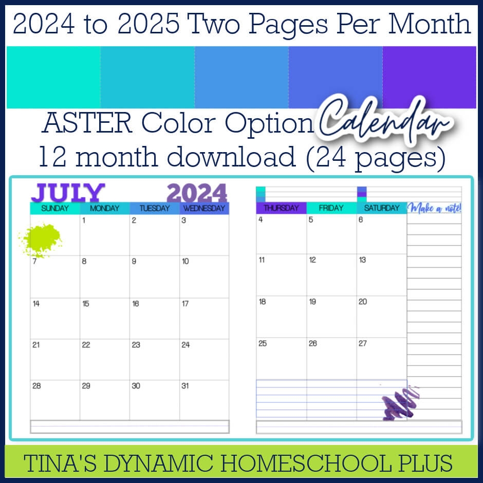 Free Printable Calendar 2025 Two Page Per Month