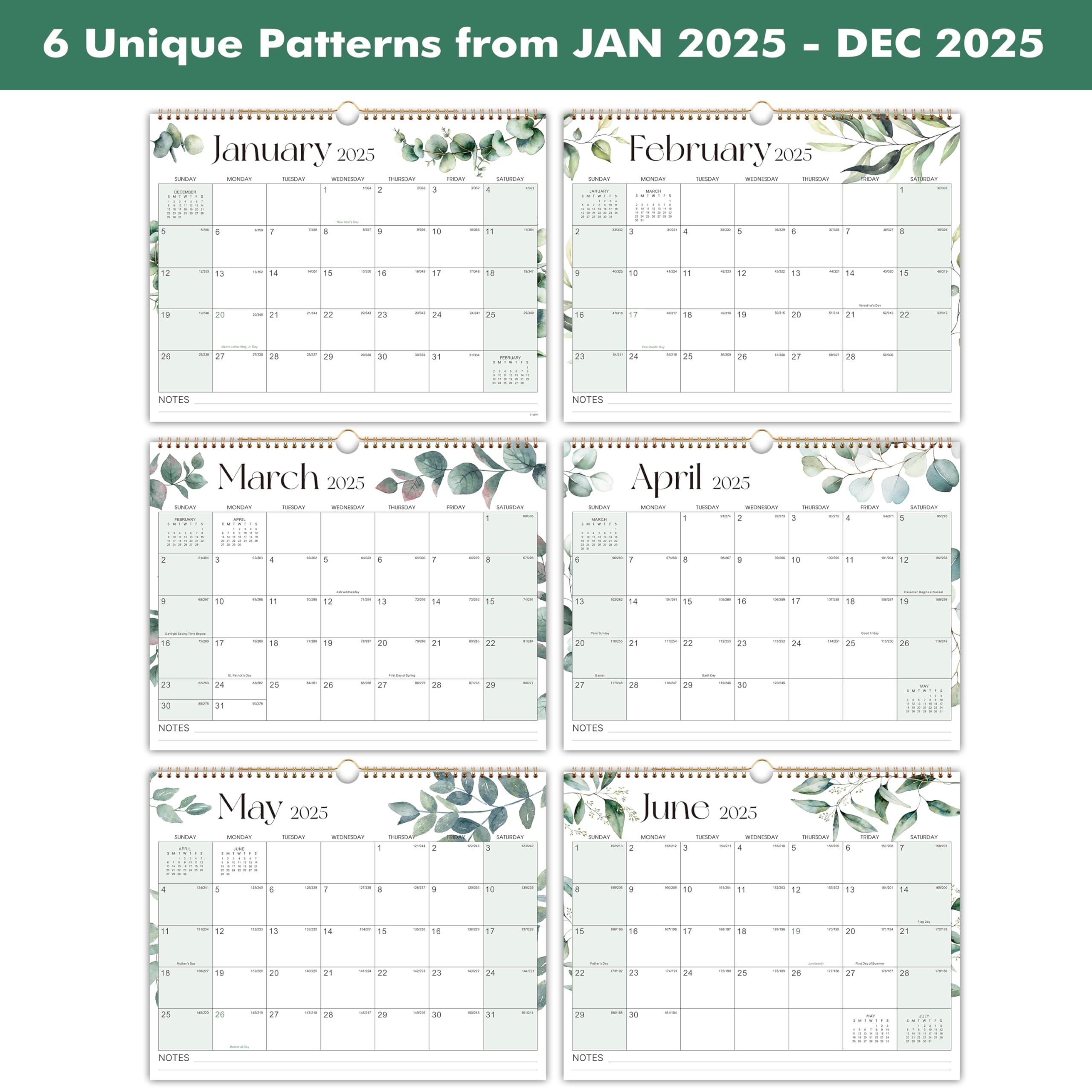 Free Printable Block Calendar For 2025