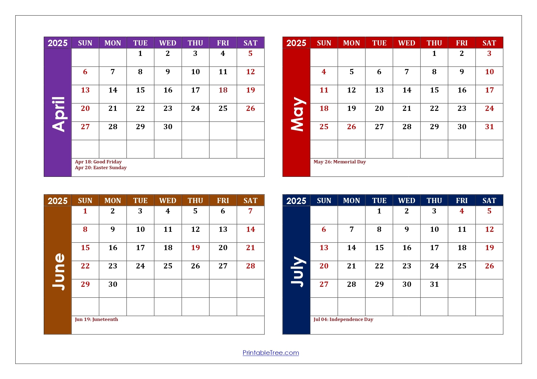 July 2025 Content Calendar