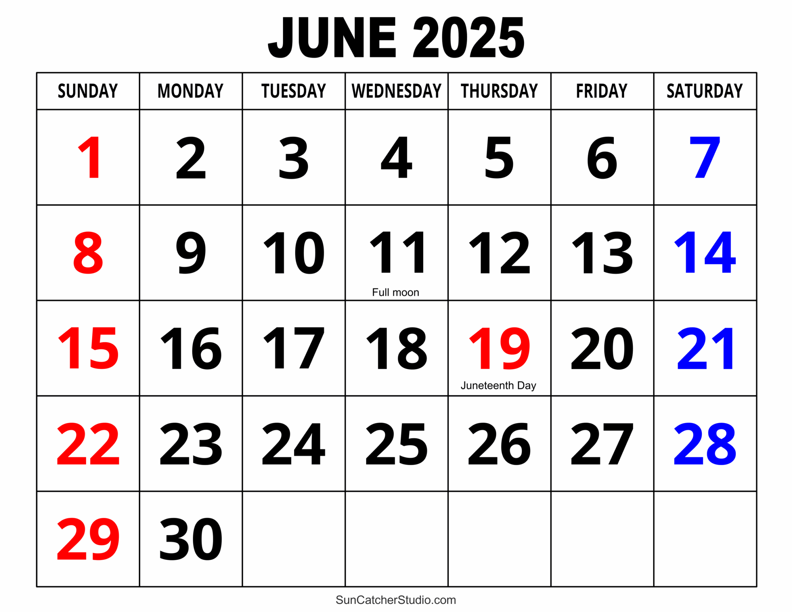 June And July Calender 2025